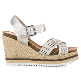 Kylie Wedge sandals grey
