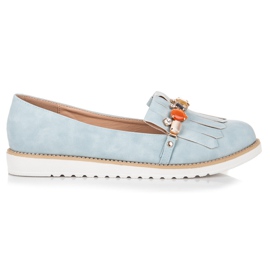 Vices Beaded loafers blue Vices Beaded loafers blue