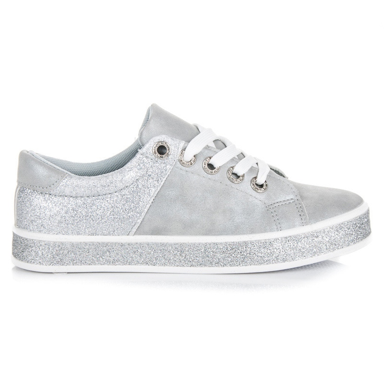 Seastar Gray sneakers with a binding grey