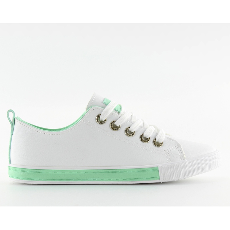 White women's sneakers A88-07 green White women's sneakers A88-07 green