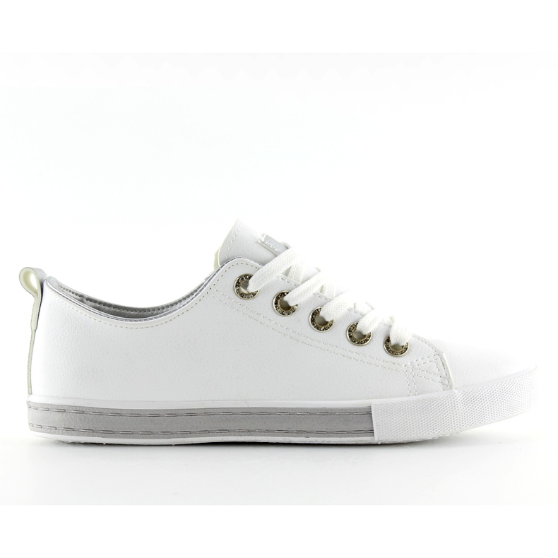 White Women's Sneakers A88-07 Silver
