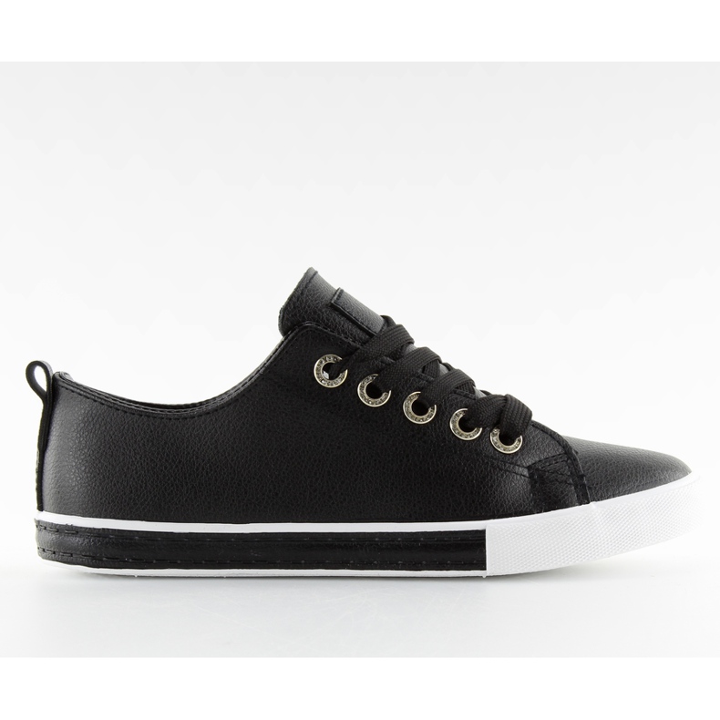 Black women's sneakers A88-07 Black