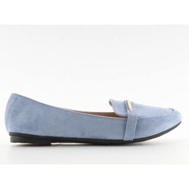 Women's blue loafers 9988-121 denim