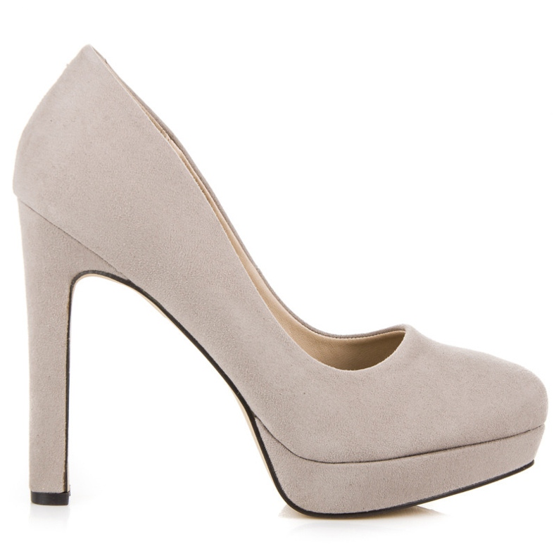 Vices Suede heels on the platform grey
