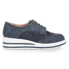 Vices Lace-up suede shoes grey