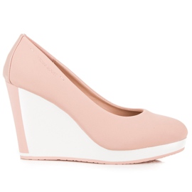 Vices Pink Wedge Pumps