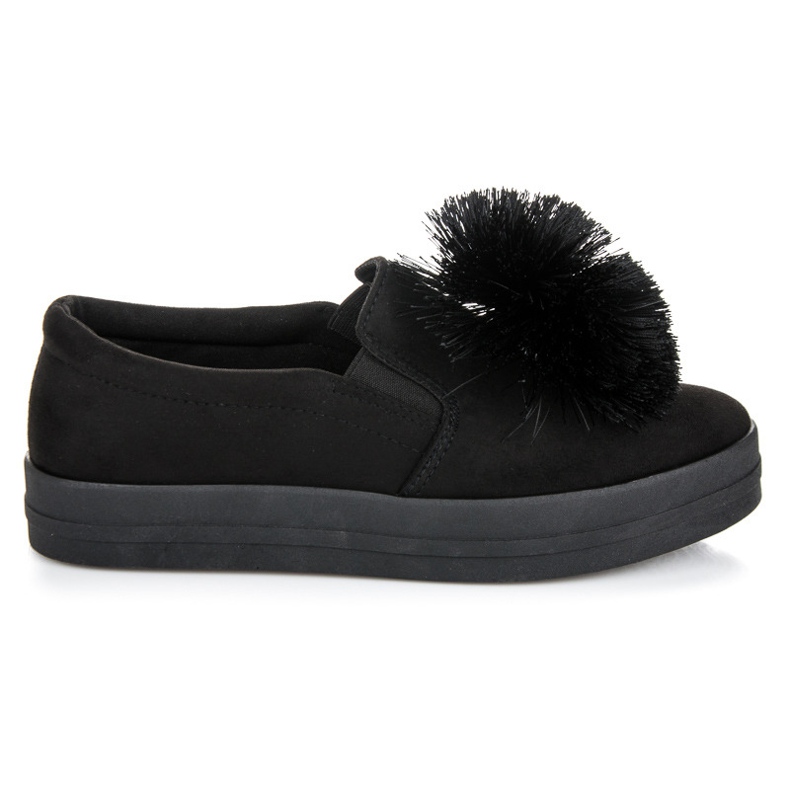 Vices Suede slipons with a tassel black
