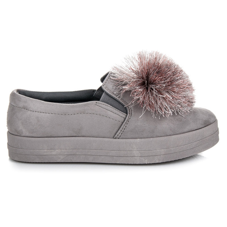 Vices Suede slipons with a tassel grey