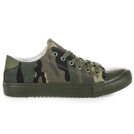 Women's camo sneakers green