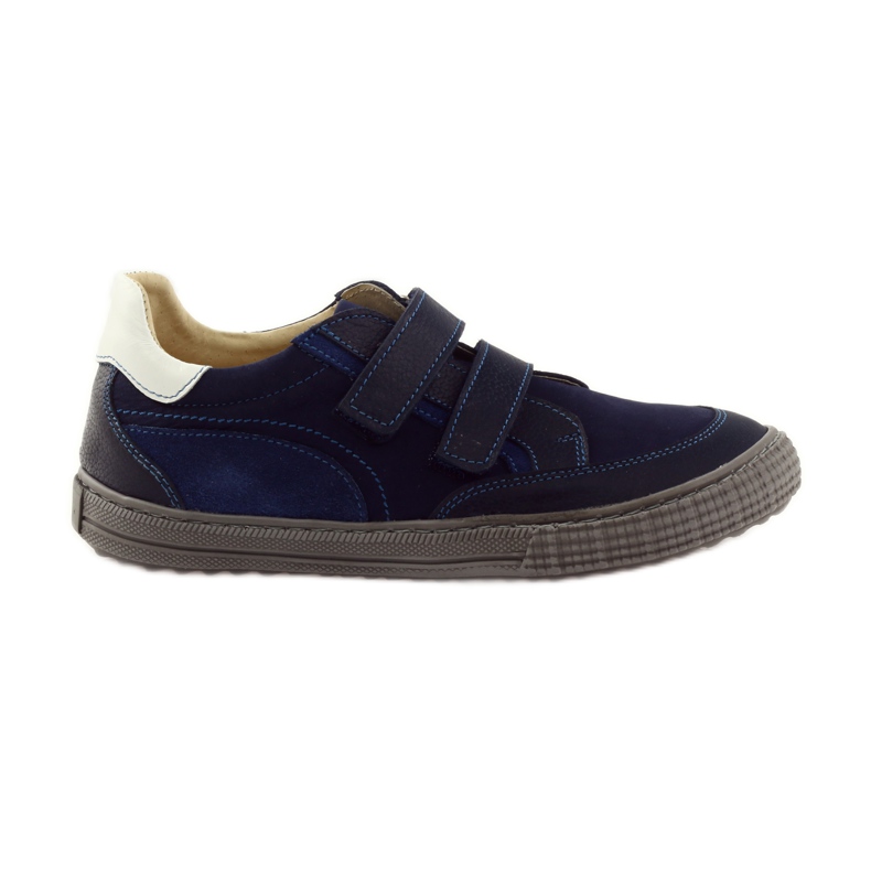Boys' shoes with turnips Bartuś navy blue