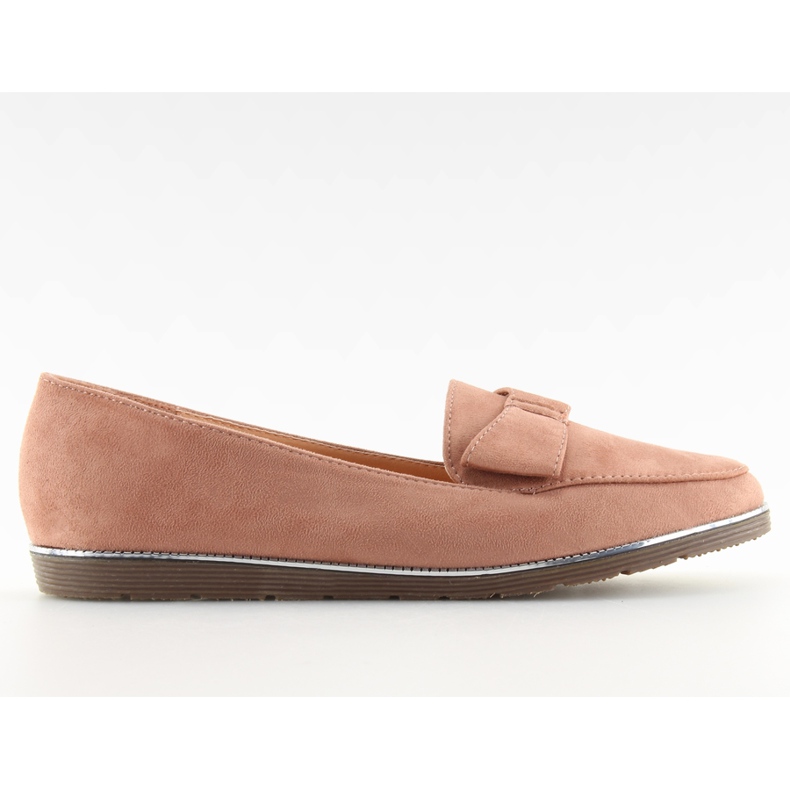Women's pink loafers 127-2 pink