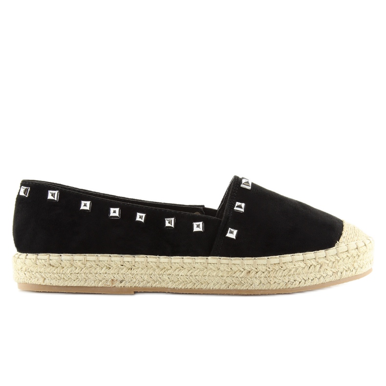 Black women's espadrilles 99-17 black