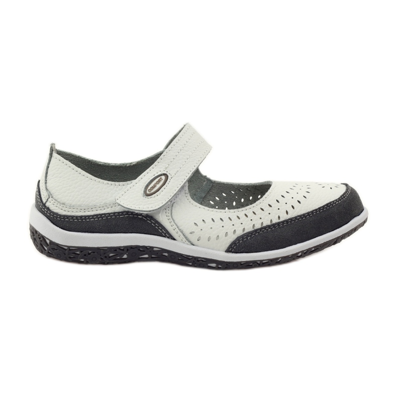 Filippo Leather women's ballerinas Vinceza white grey Filippo Leather women's ballerinas Vinceza white grey
