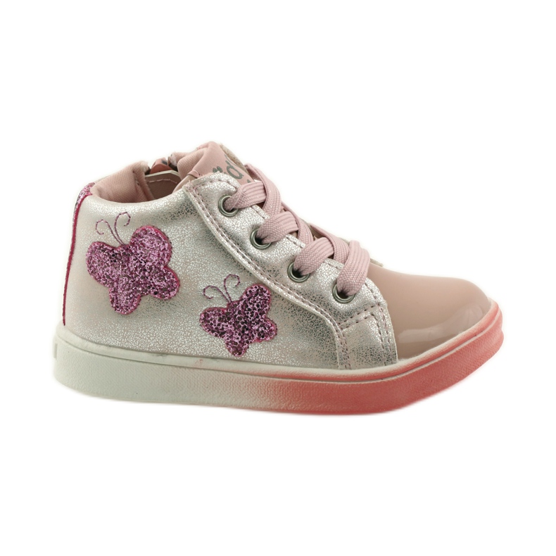 American Club Sporty girls' American butterflies pink grey