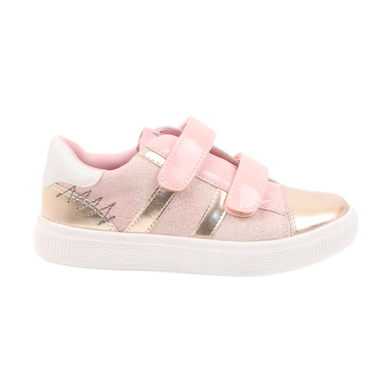American Club Sneakers, sports shoes American 16699 pink yellow