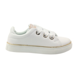 American Club Women's sneakers satin string 17152 white