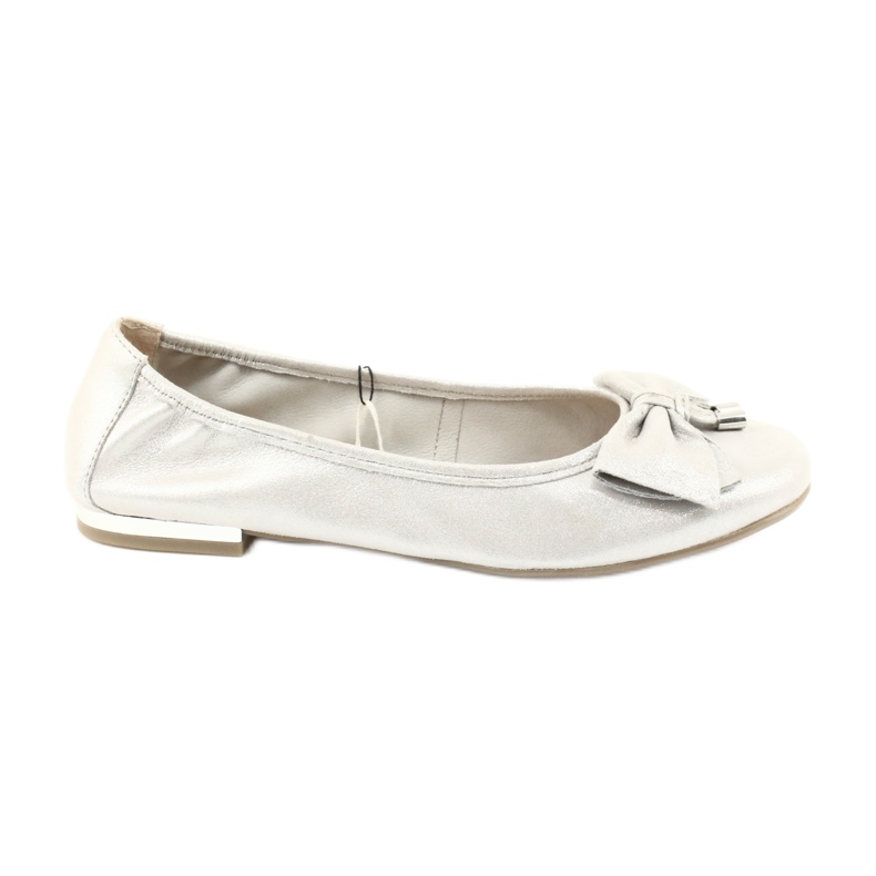 Caprice ballerinas women's shoes 22111 silver grey