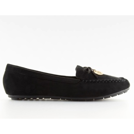 Women's loafers black FJ-002 black Women's loafers black FJ-002 black