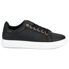 Black Sneakers With Ornament