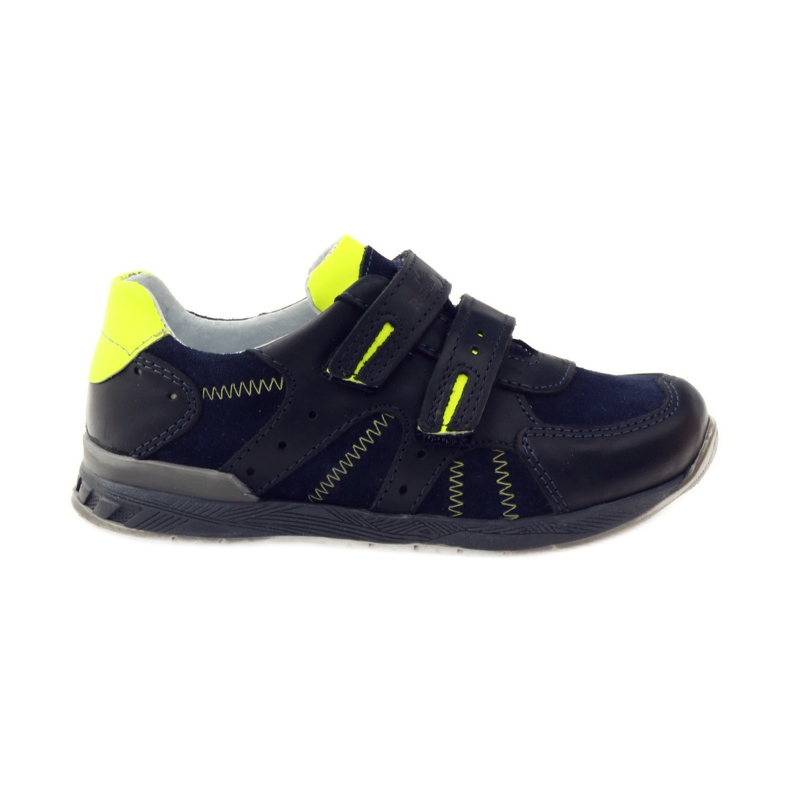 Ren But Ren shoe shoes for Velcro 3282 navy blue multicolored green