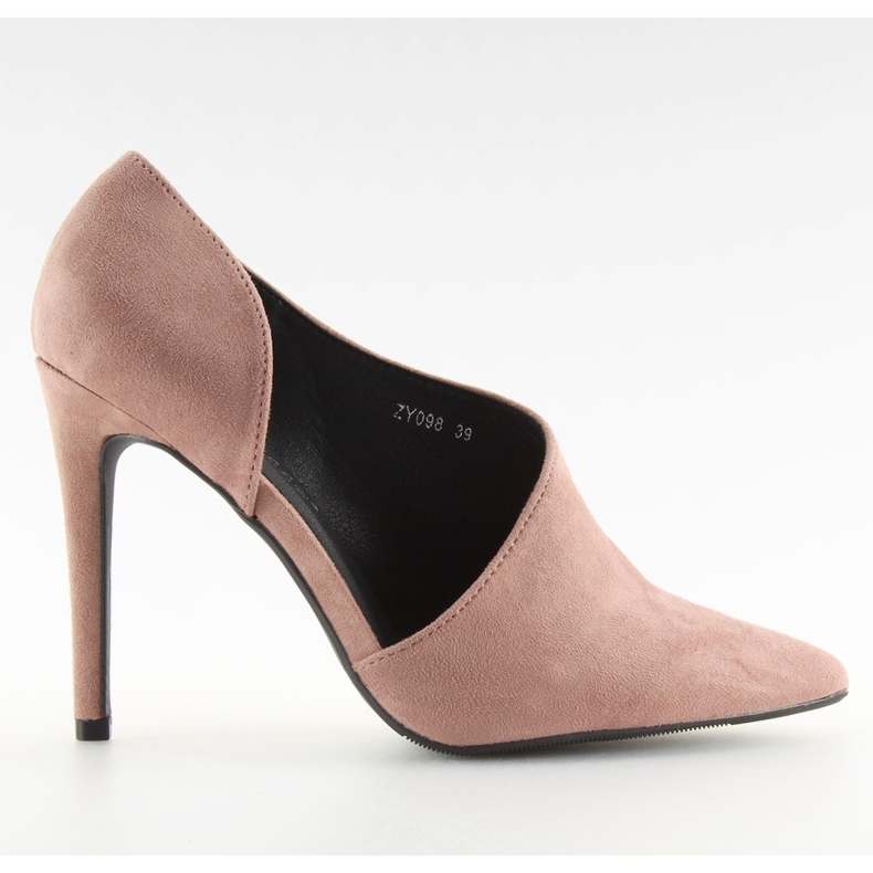 Asymmetrical pumps on a pink ZY098 Pink pin