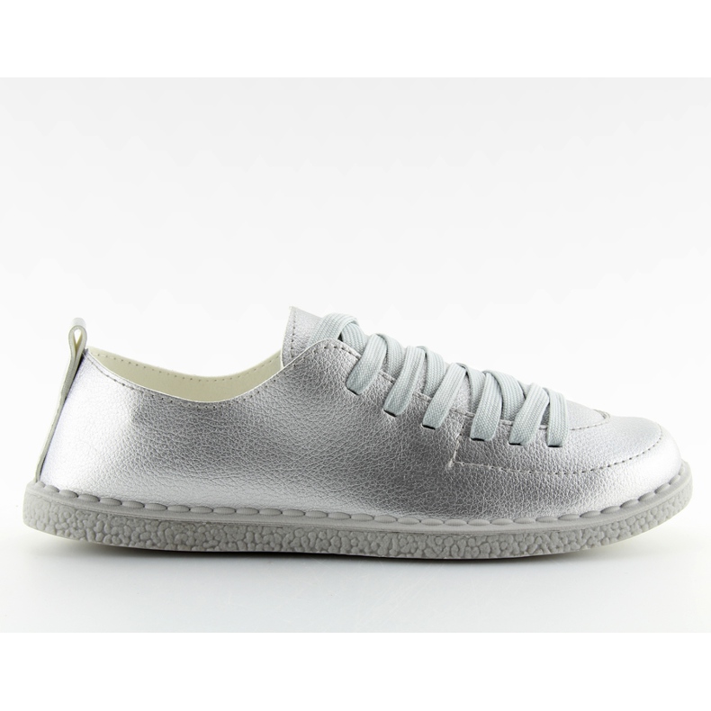 Silver women's sneakers NB203p silver grey