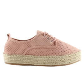 Pink women's espadrilles LL-118 Pink Pink women's espadrilles LL-118 Pink