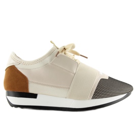 Sport Shoes Beige 16-515 Beige multicolored brown