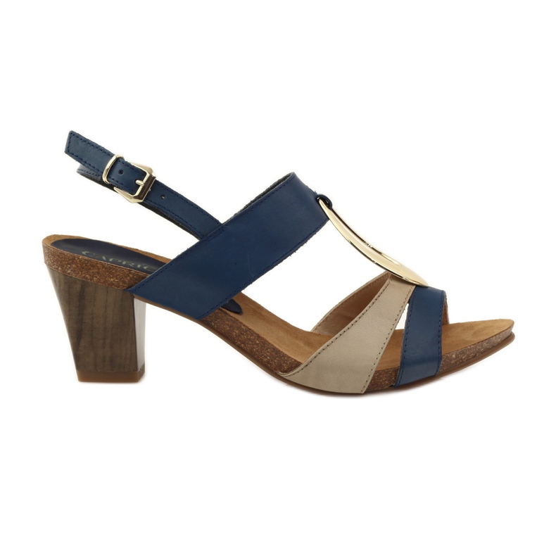 Caprice women's leather sandals 28307 brown yellow navy blue Caprice women's leather sandals 28307 brown yellow navy blue