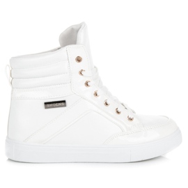 Emaks Lace-up sneakers above the ankle white