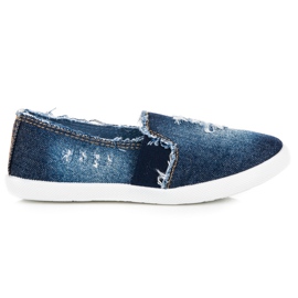 Bella Paris Jeans Slip On Sneakers blue