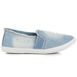 Bella Paris Slip on denim sneakers blue Bella Paris Slip on denim sneakers blue