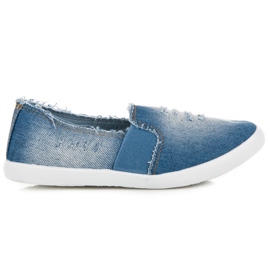 Bella Paris Jeans Slip On Sneakers blue