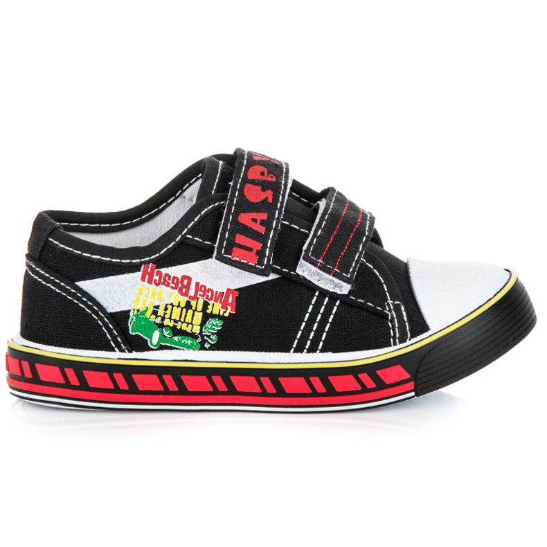 Hasby Boys' Velcro sneakers black