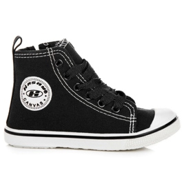 Hasby High Sneakers With A Zipper black