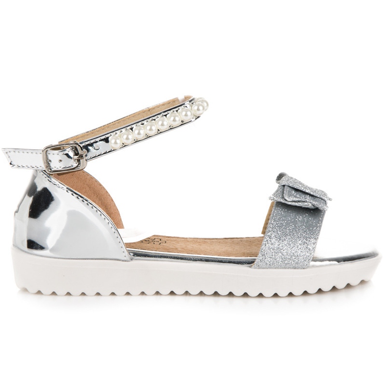Vinceza Silver sandals for the buckle grey Vinceza Silver sandals for the buckle grey