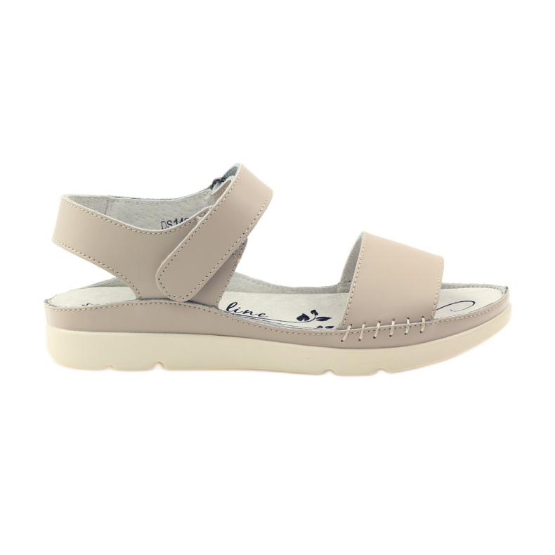 Filippo Comfortable beige velcro sandals