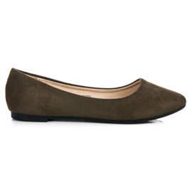 Seastar Suede ballerinas green