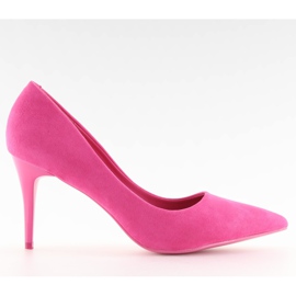 Suede high heels Candy Shop fuchsia LEI-90 L. FUSHIA pink