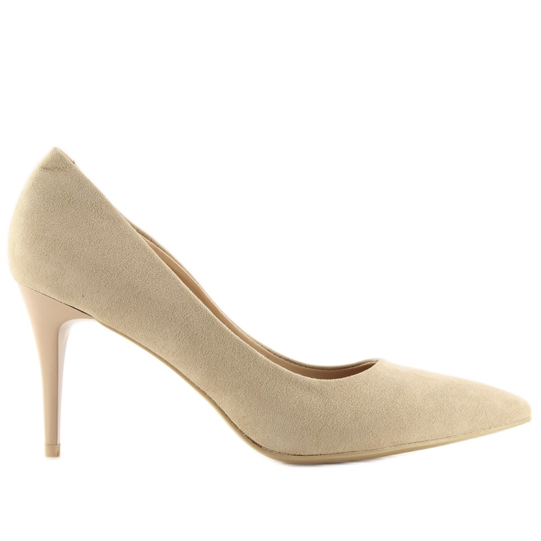 Suede heels Candy Shop beige beige