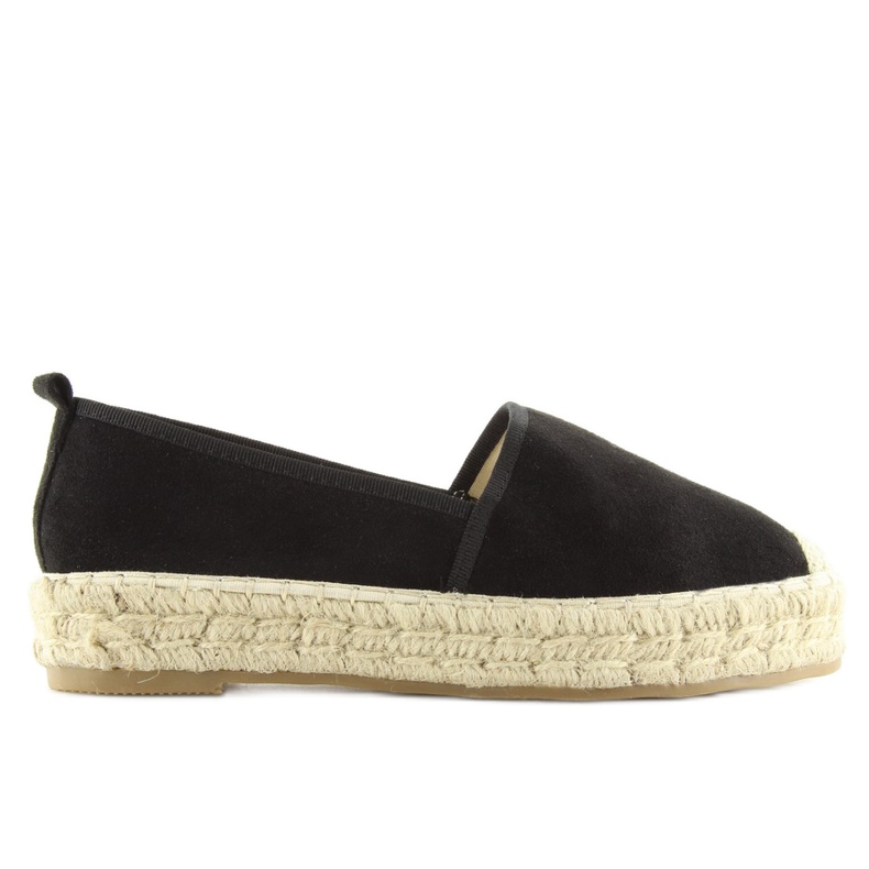 Black women's espadrilles BB10P black Black women's espadrilles BB10P black