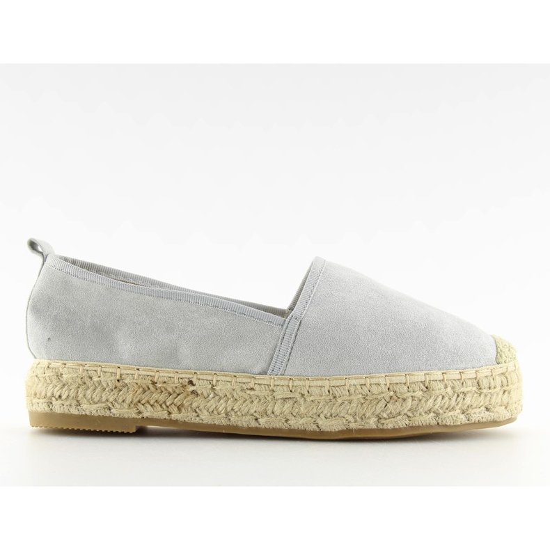 Gray espadrilles for women BB10P gray grey