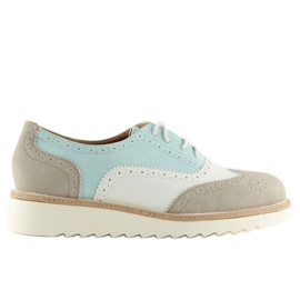 Women's loafers A-9250 Gray grey