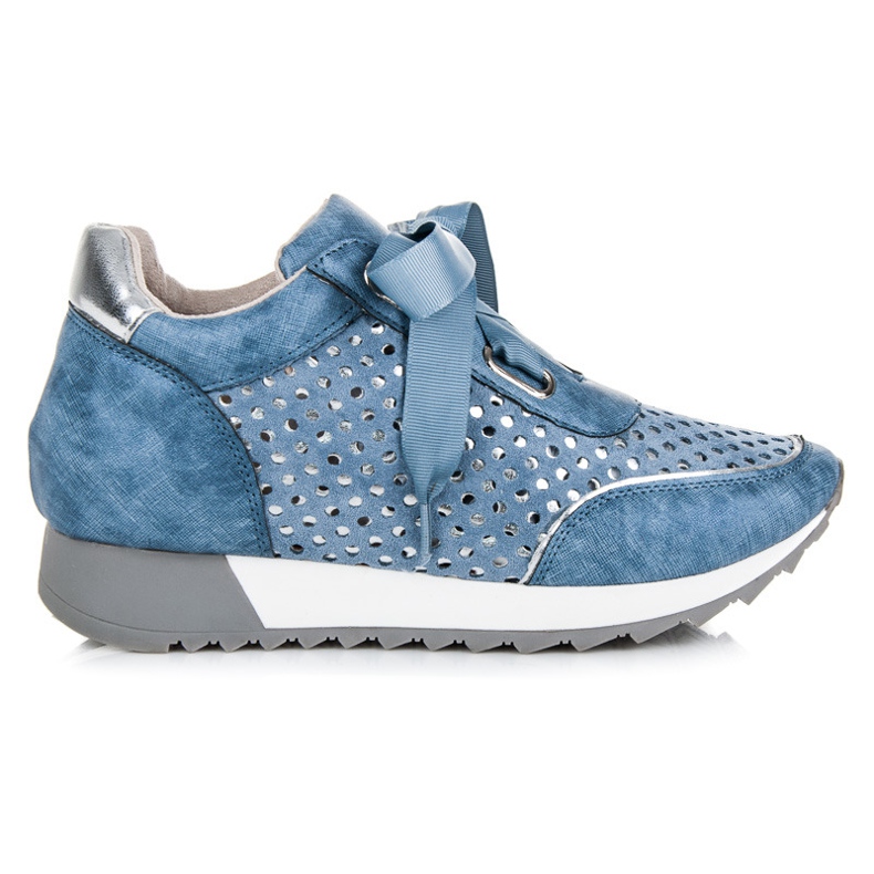 Kylie Fashion tied sneakers blue