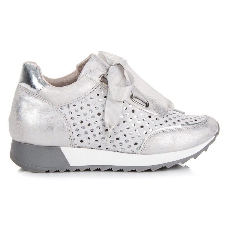 Kylie Fashion tied sneakers grey