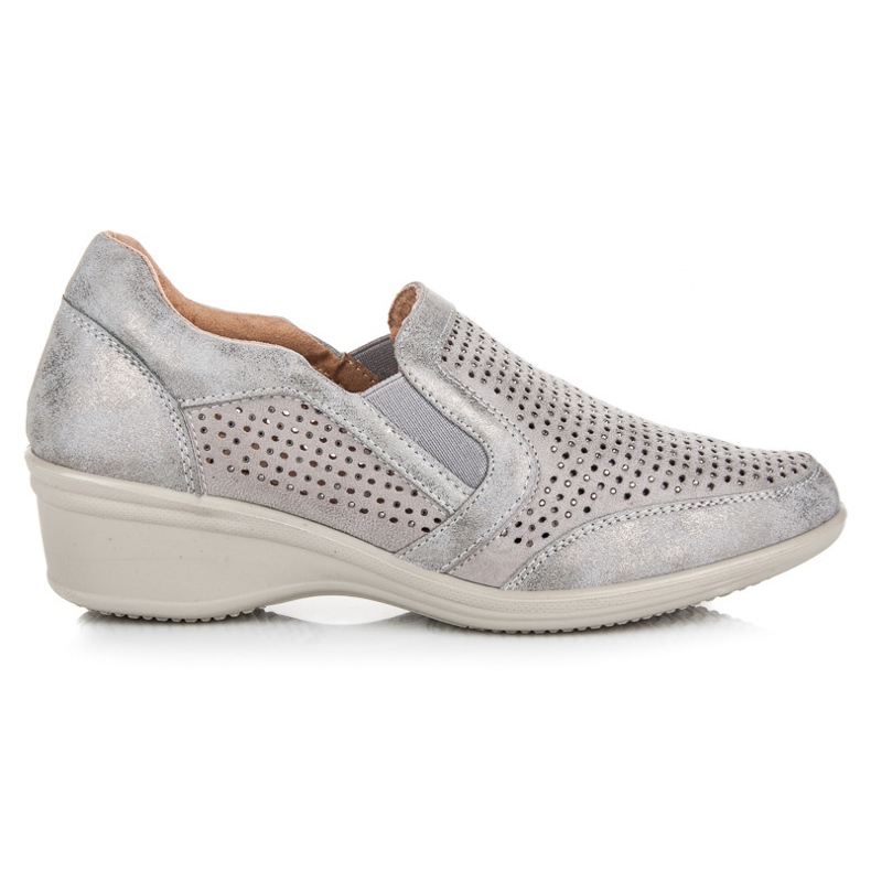 Kylie Openwork, slip-on shoes grey