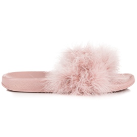 Slippers with fur brown Slippers with fur brown