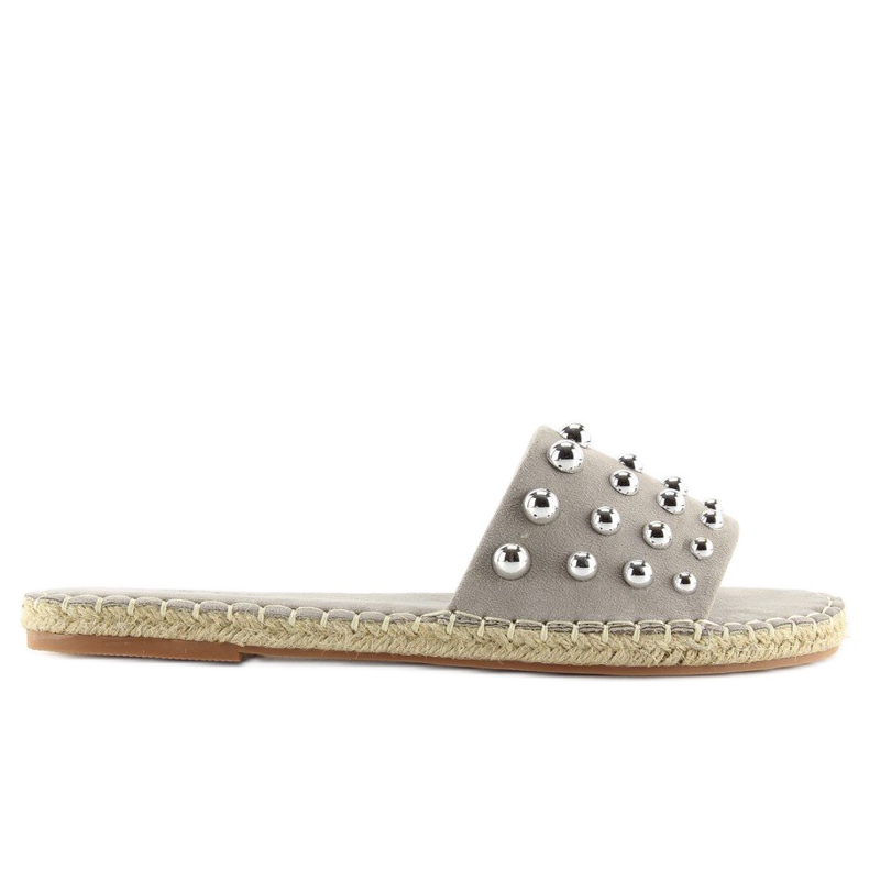 Gray Women's gray espadrilles LL-120P Gray grey