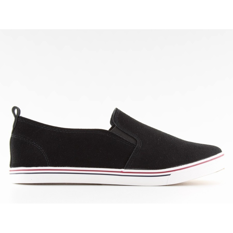 Black XL07P Black slipony sneakers