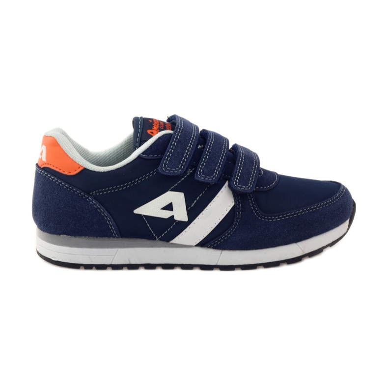 American Club American sneakers with leather insole navy blue orange white American Club American sneakers with leather insole navy blue orange white